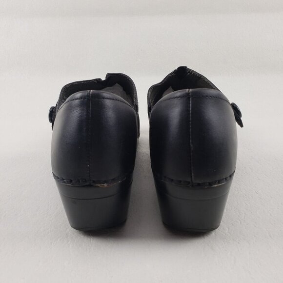 Dansko Solstice Clog Womens 9.5-10 EU 40 Black Leather Slip On Comfort Shoe - Picture 3 of 11